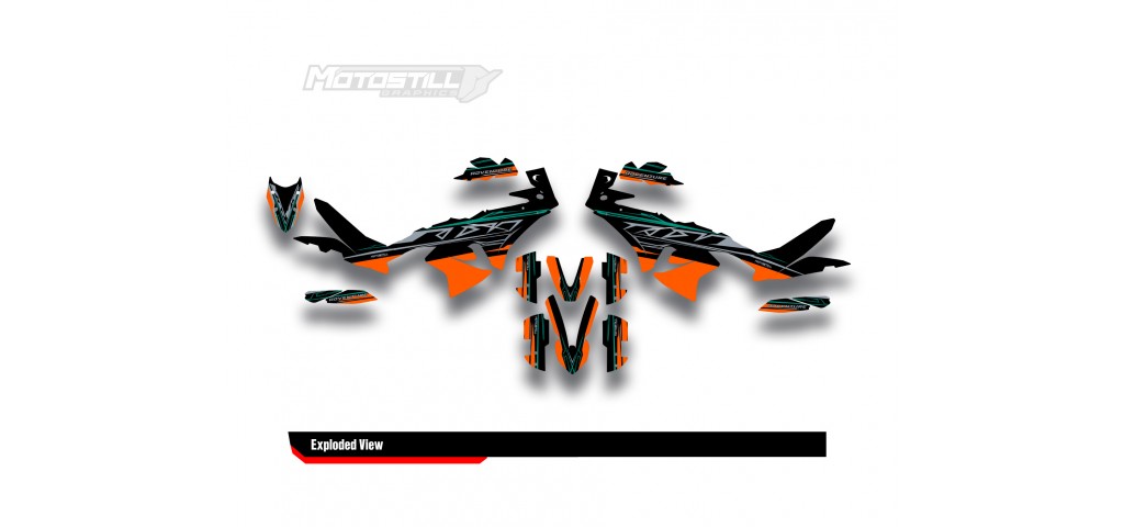 KTM 790/890 - ADV / ADV-R 2023-2024 GRAPHIC STICKER SET / DECAL KIT