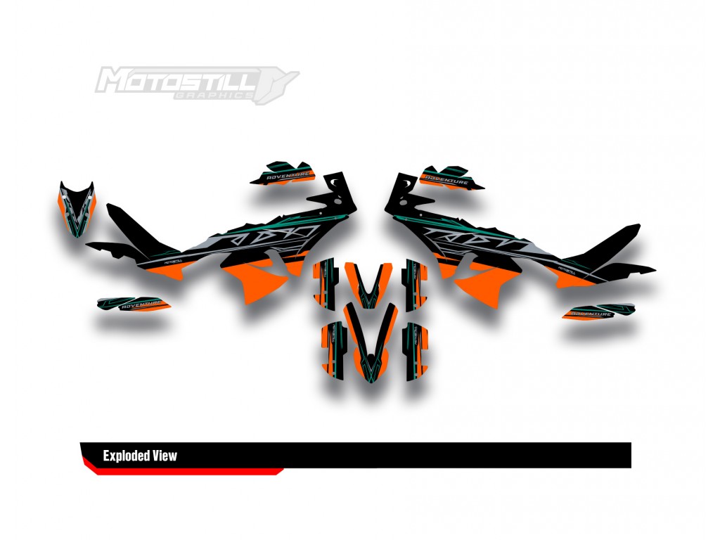 KTM 790/890 - ADV / ADV-R 2023-2024 GRAPHIC STICKER SET / DECAL KIT