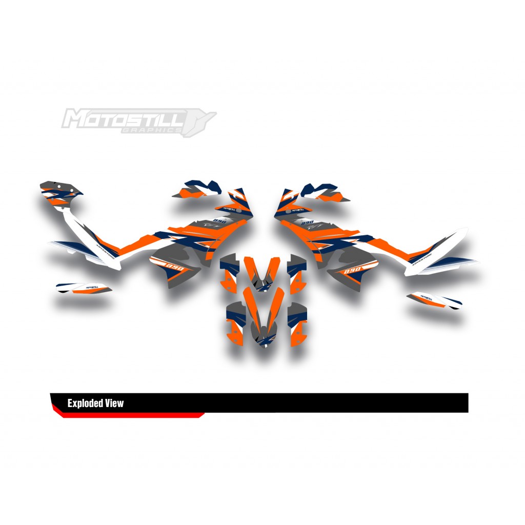 KTM 790/890 - ADV / ADV-R 2023-2024 GRAPHIC STICKER SET / DECAL KIT