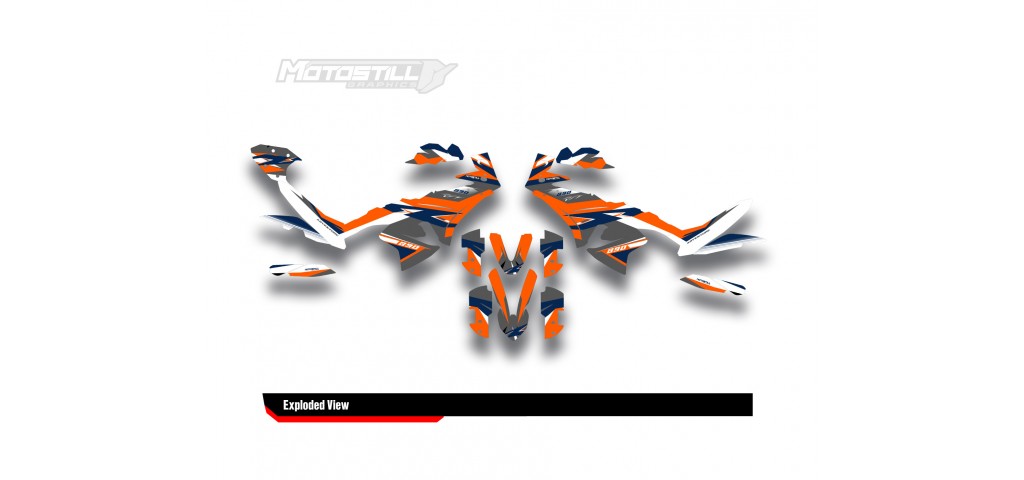 KTM 790/890 - ADV / ADV-R 2023-2024 GRAPHIC STICKER SET / DECAL KIT