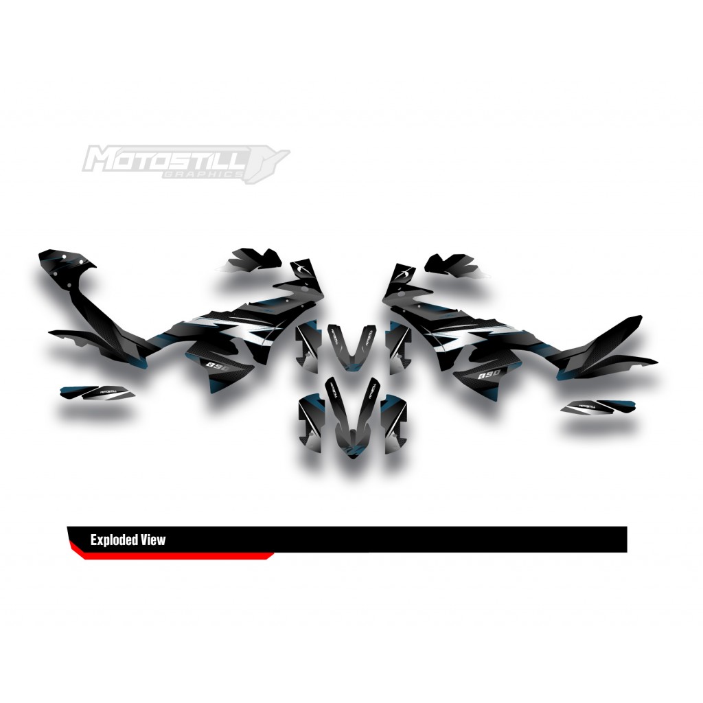 KTM 790/890 - ADV / ADV-R 2023-2024 GRAPHIC STICKER SET / DECAL KIT