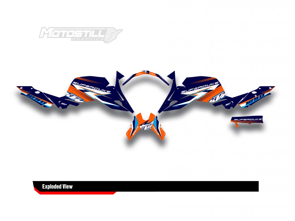 KTM 1290 SUPERDUKE 2020-2023 GRAPHIC STICKER SET / DECAL KIT