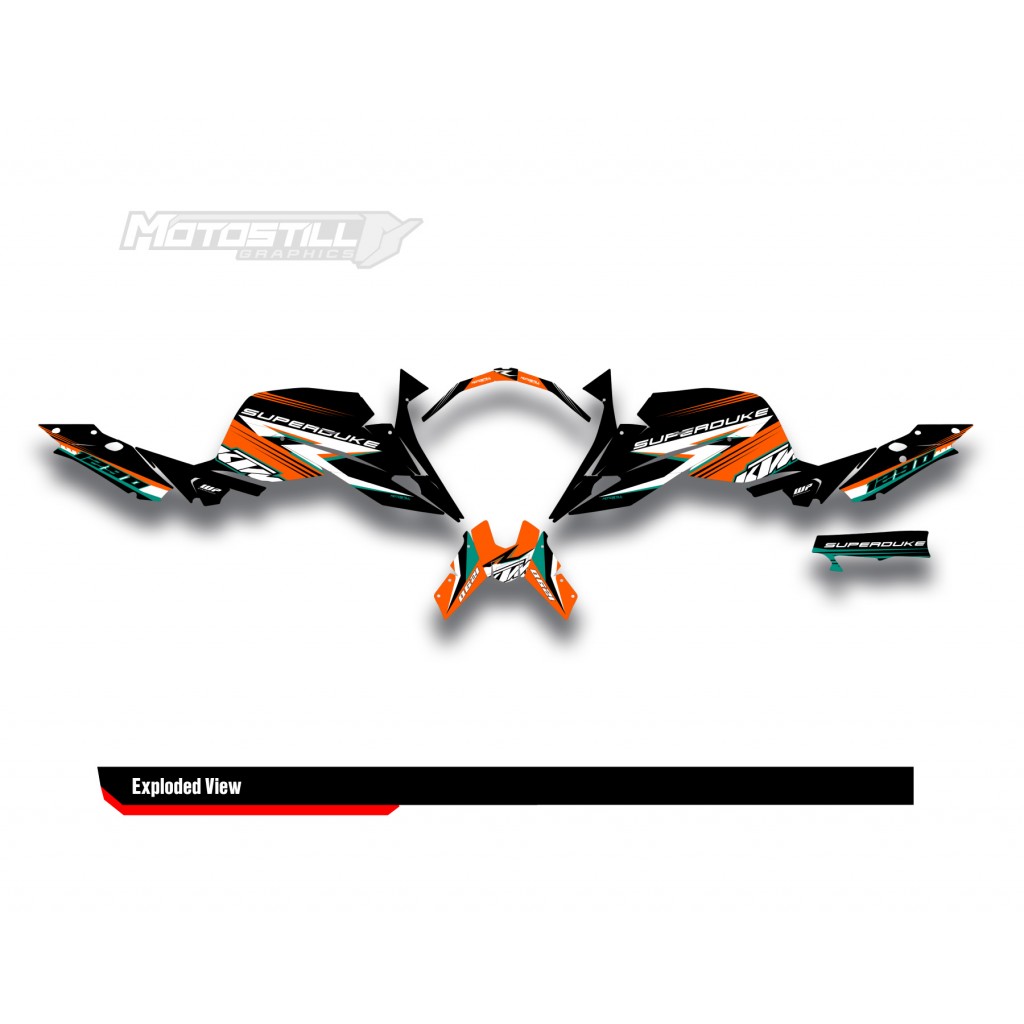 KTM 1290 SUPER DUKE R GRAPHIC SET / DECAL KIT