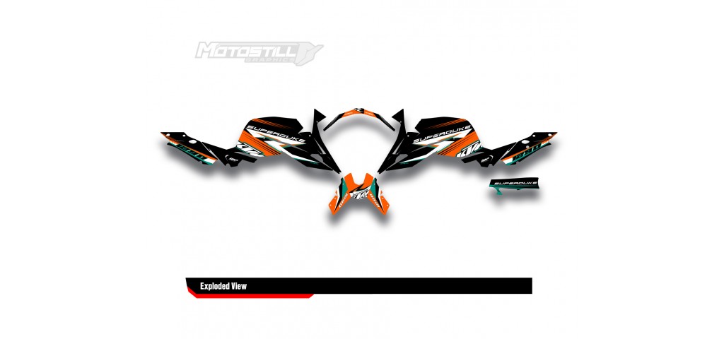 KTM 1290 SUPER DUKE R GRAPHIC SET / DECAL KIT