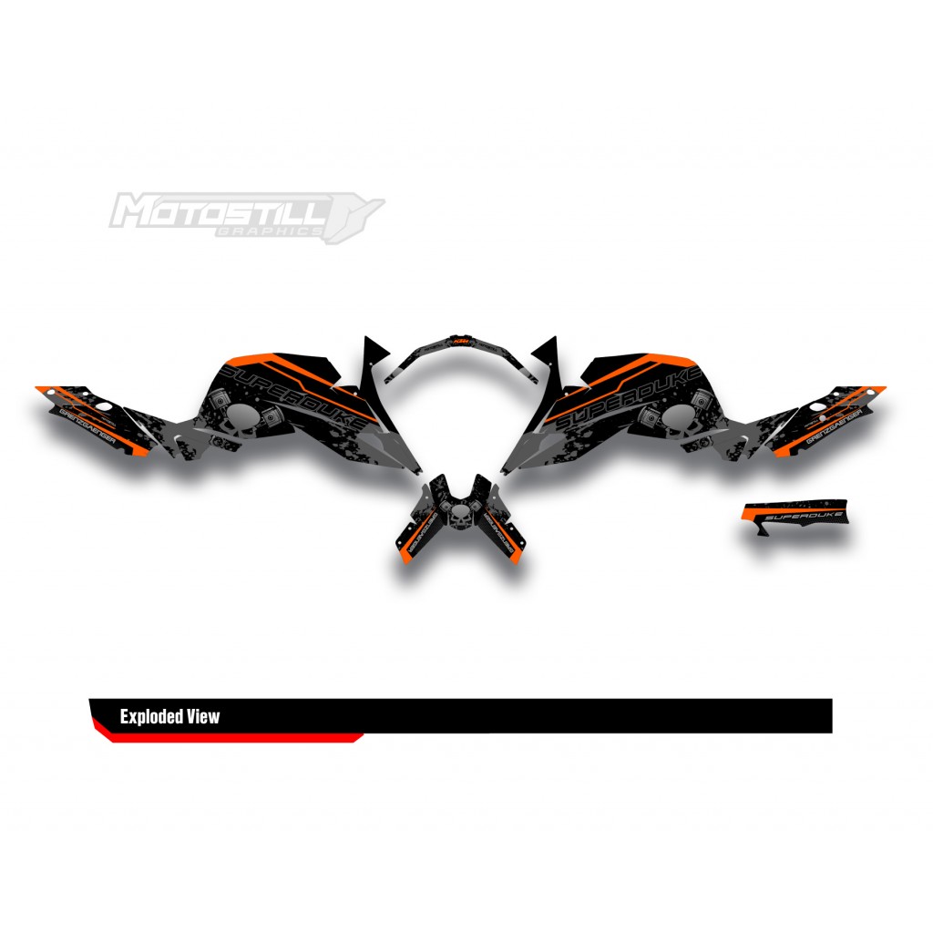KTM 1290 SUPER DUKE R GRAPHIC SET / DECAL KIT