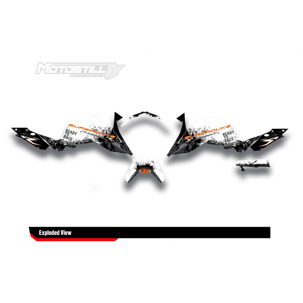 KTM 1290 SUPER DUKE R GRAPHIC SET / DECAL KIT