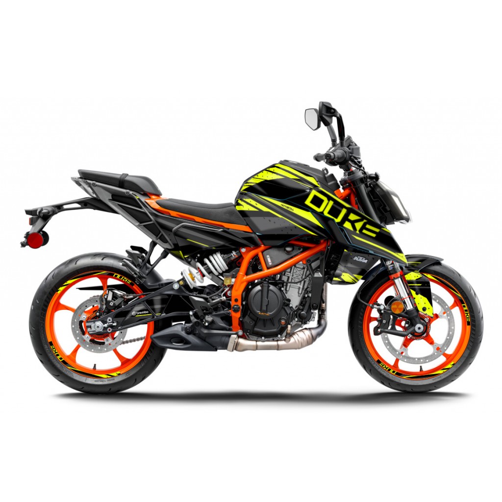KTM DUKE 125 -250 - 390 / 2024 - 2025 GRAPHIC SET - DECAL KIT 