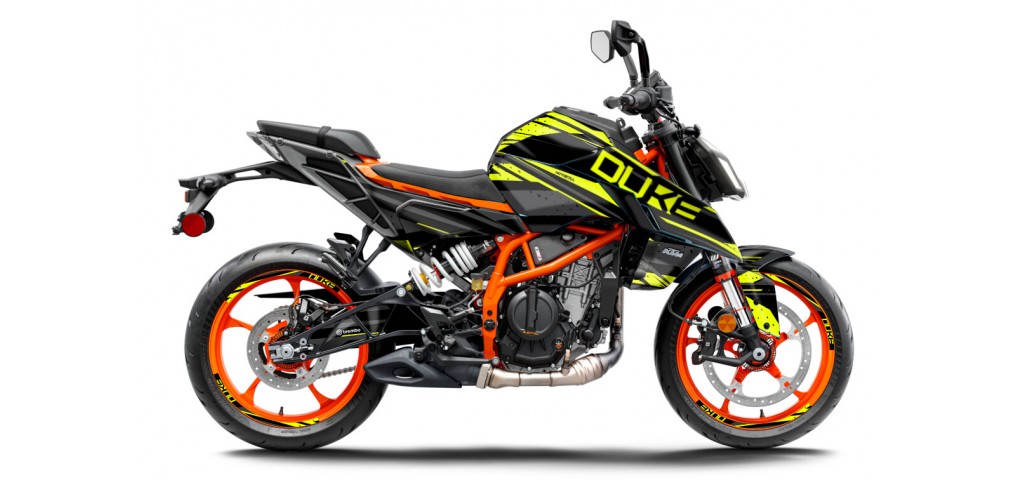 KTM DUKE 125 -250 - 390 / 2024 - 2025 GRAPHIC SET - DECAL KIT 