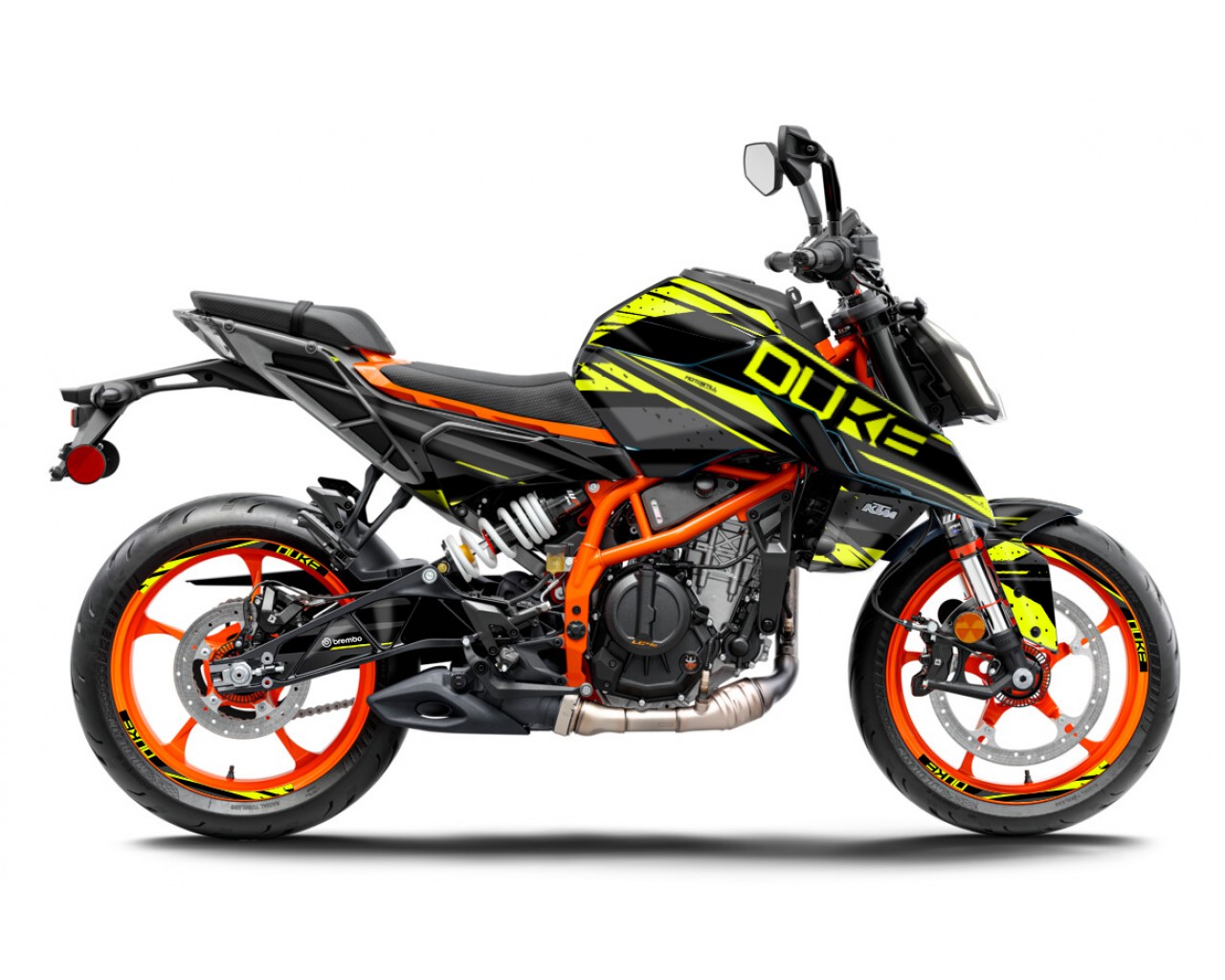 KTM DUKE 125 -250 - 390 / 2024 - 2025 GRAPHIC SET - DECAL KIT 