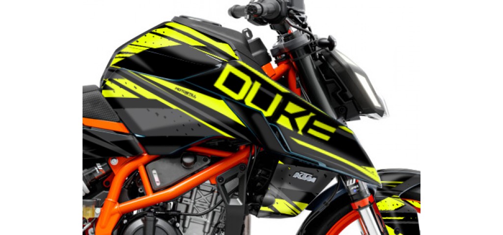 KTM DUKE 125 -250 - 390 / 2024 - 2025 GRAPHIC SET - DECAL KIT 