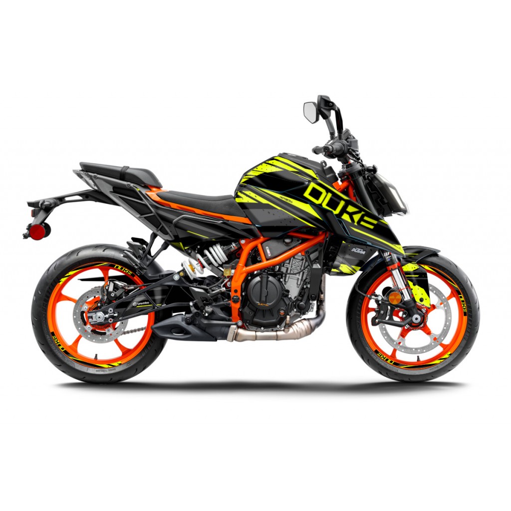 KTM DUKE 125-250-390 / 2024-2025 GRAPHIC STICKER SET - DECAL KIT 