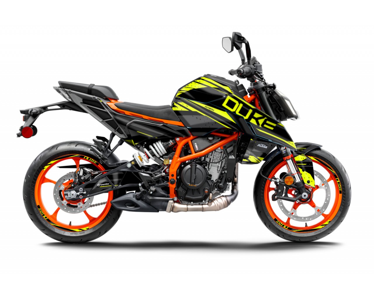 KTM DUKE 125-250-390 / 2024-2025 GRAPHIC STICKER SET - DECAL KIT 