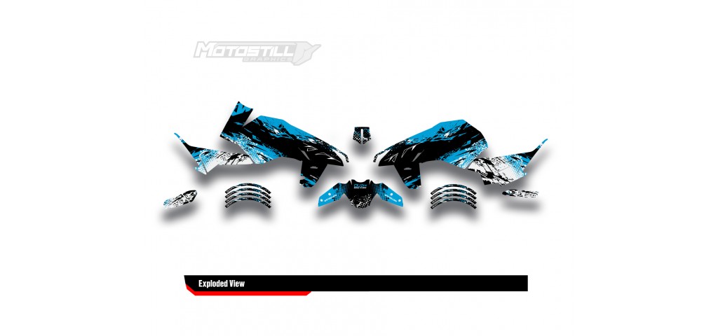 KTM DUKE 125-250-390 / 2024-2025 GRAPHIC STICKER SET - DECAL KIT 