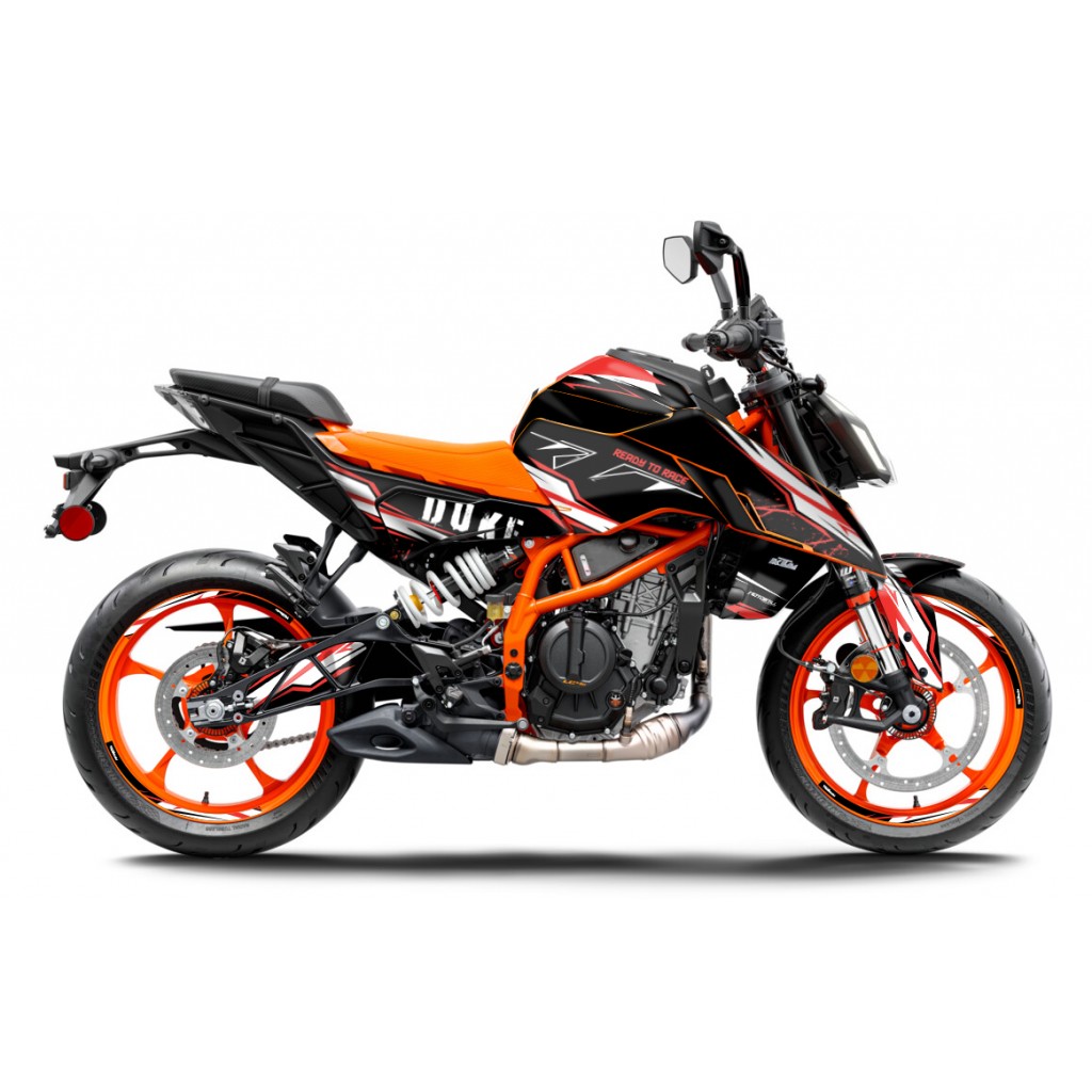 KTM DUKE 125 -250 - 390 / 2024 - 2025 GRAPHIC SET - DECAL KIT 