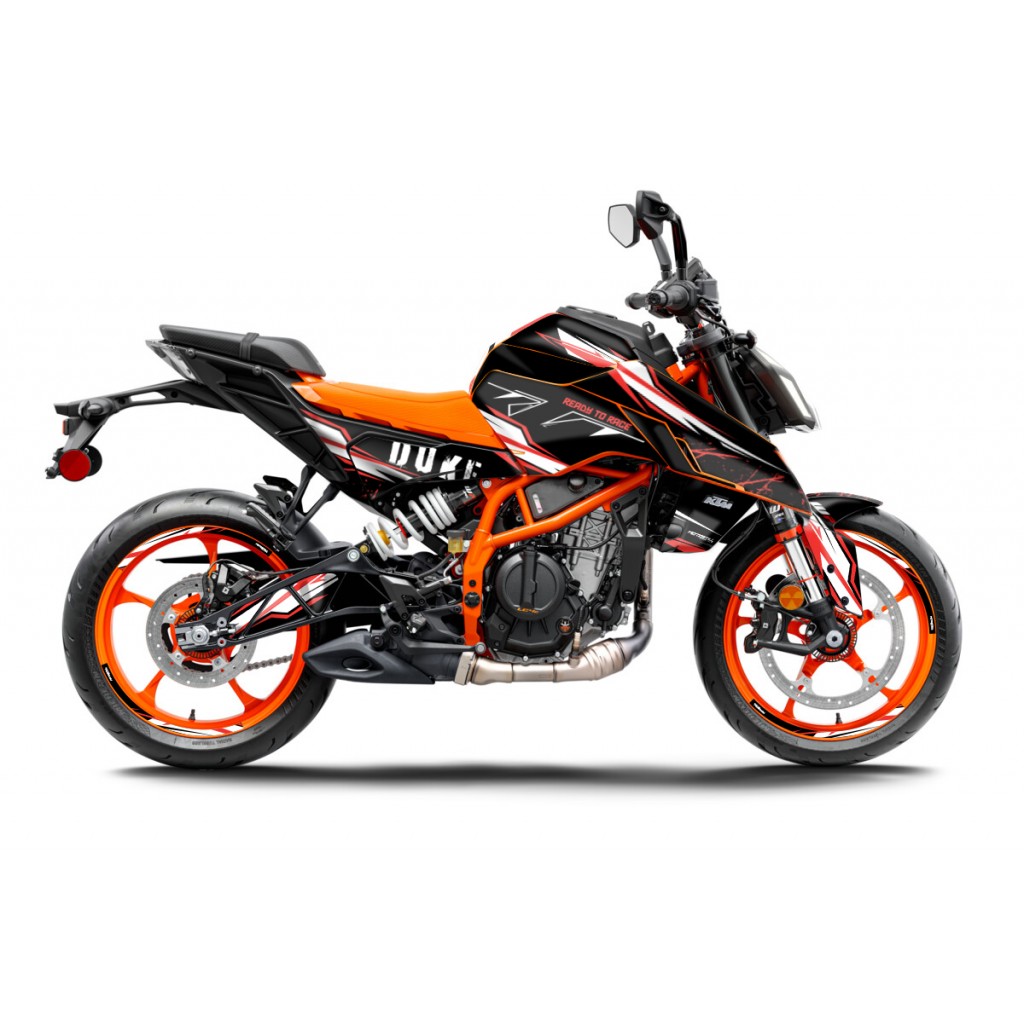 KTM DUKE 125-250-390 / 2024-2025GRAPHIC STICKER SET - DECAL KIT 