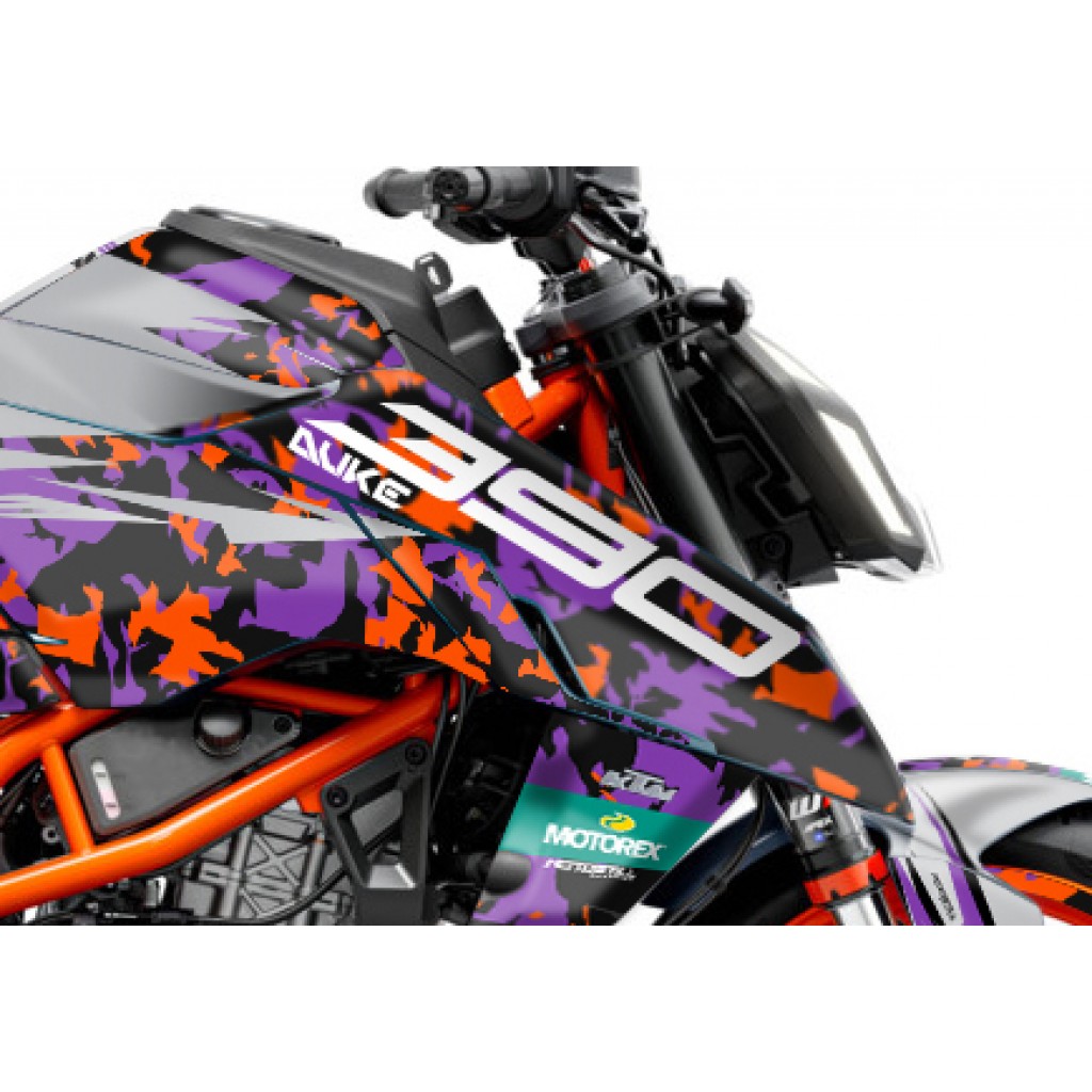 KTM DUKE 125 -250 - 390 / 2024 - 2025 GRAPHIC SET - DECAL KIT 