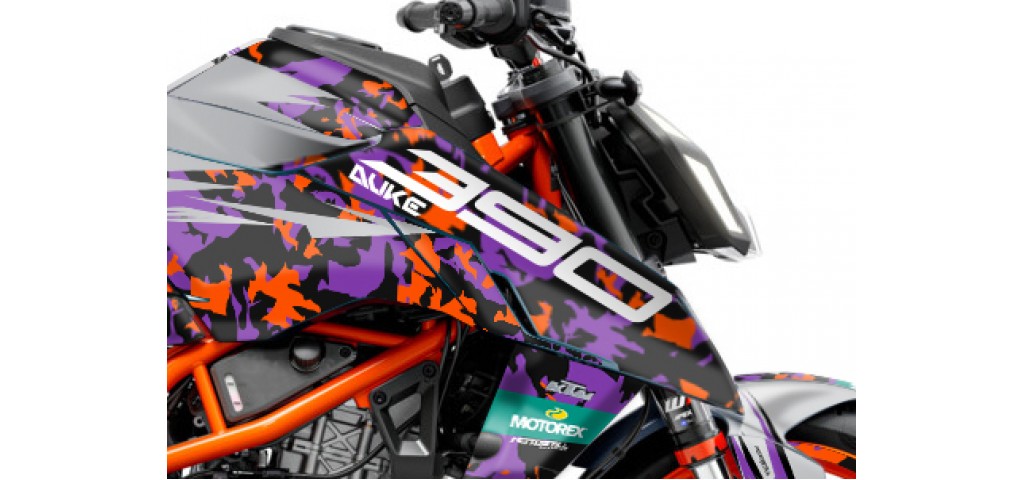 KTM DUKE 125 -250 - 390 / 2024 - 2025 GRAPHIC SET - DECAL KIT 