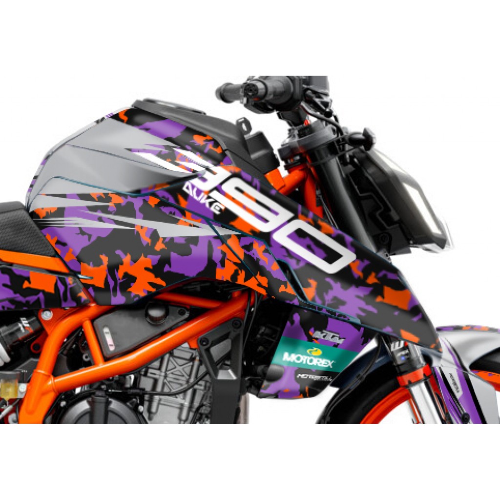 KTM DUKE 125 -250 - 390 / 2024 - 2025 GRAPHIC SET - DECAL KIT 