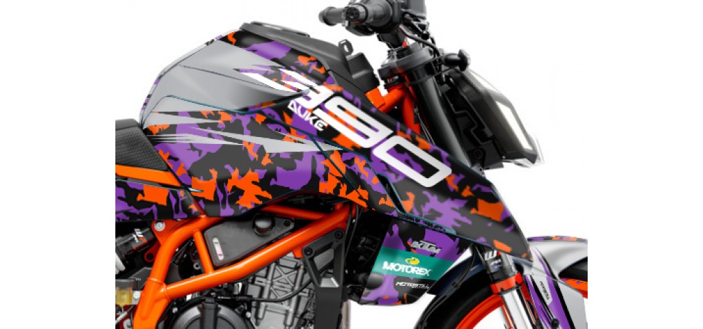 KTM DUKE 125 -250 - 390 / 2024 - 2025 GRAPHIC SET - DECAL KIT 
