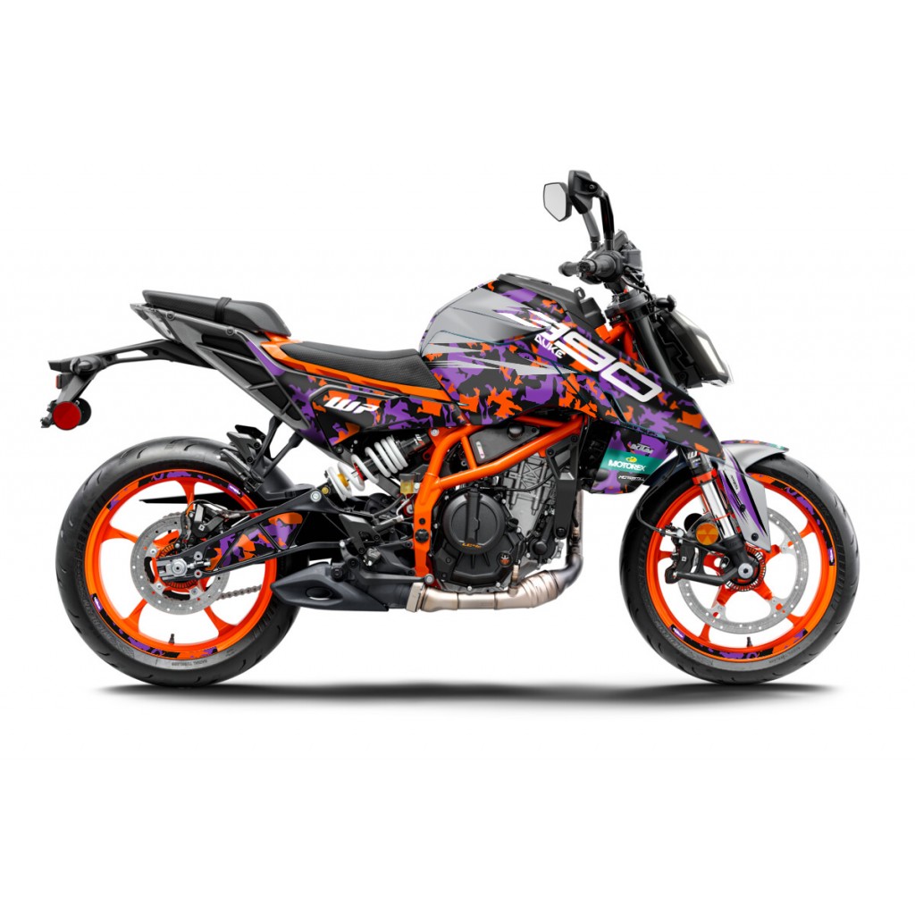 KTM DUKE 125-250-390 / 2024-2025 GRAPHIC STICKER SET - DECAL KIT 