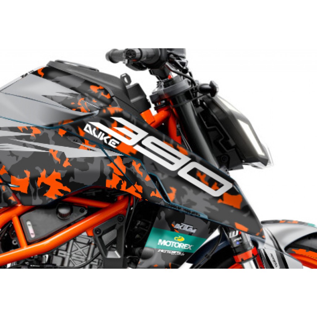 KTM DUKE 125 -250 - 390 / 2024 - 2025 GRAPHIC SET - DECAL KIT 