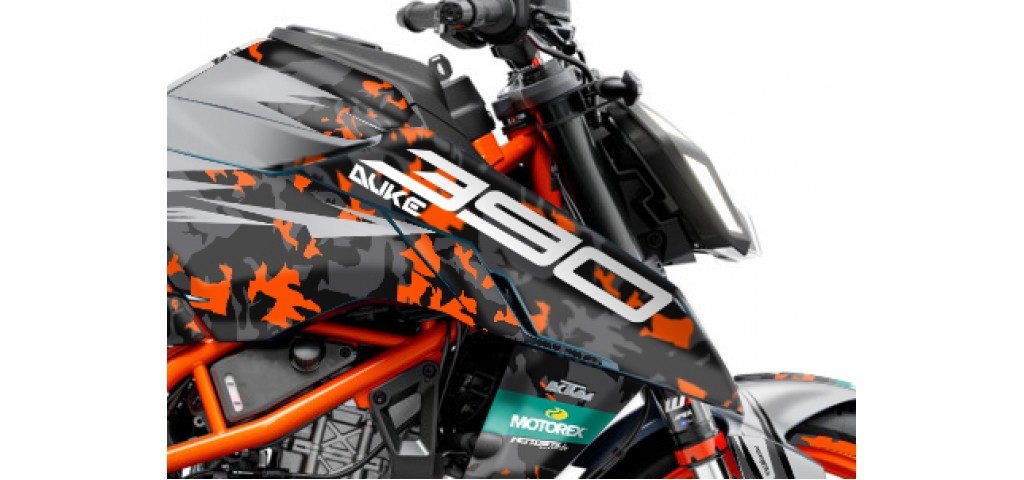 KTM DUKE 125 -250 - 390 / 2024 - 2025 GRAPHIC SET - DECAL KIT 