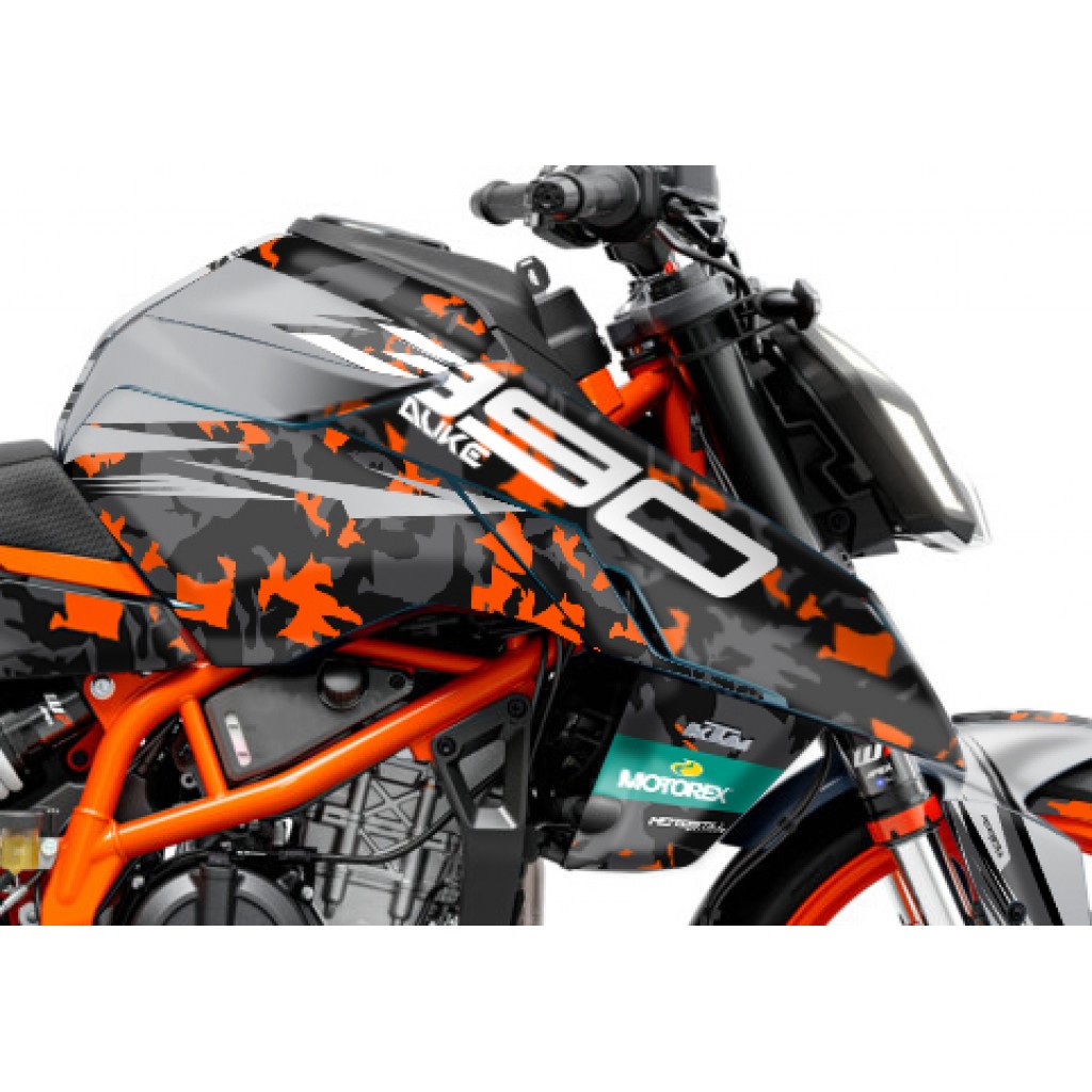 KTM DUKE 125 -250 - 390 / 2024 - 2025 GRAPHIC SET - DECAL KIT 