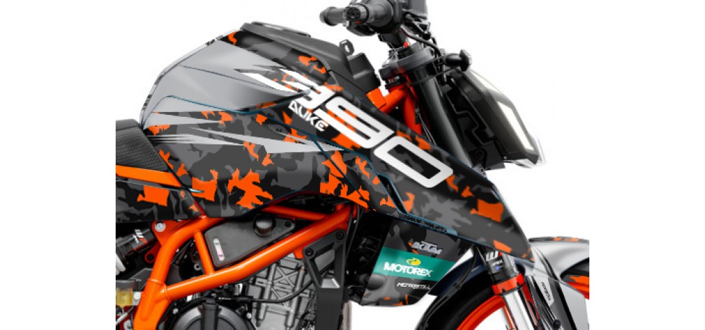 KTM DUKE 125 -250 - 390 / 2024 - 2025 GRAPHIC SET - DECAL KIT 