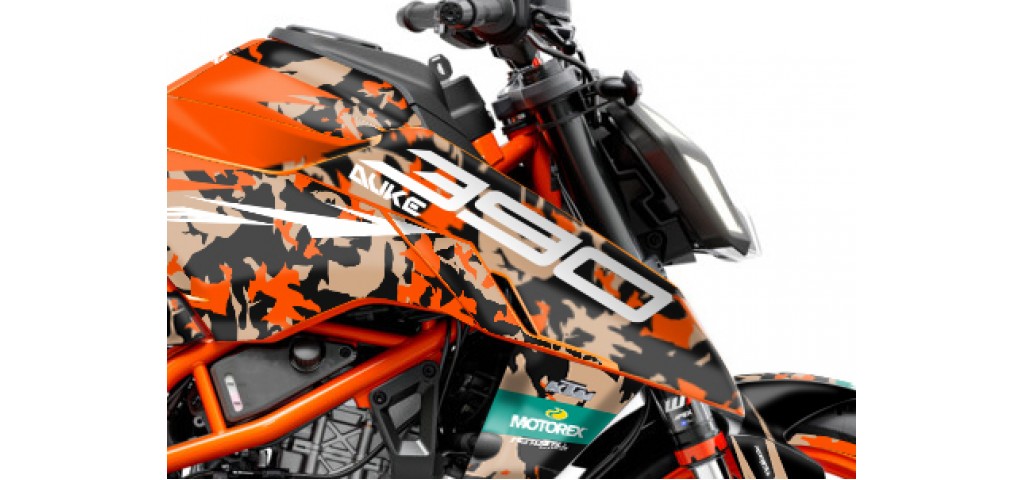 KTM DUKE 125 -250 - 390 / 2024 - 2025 GRAPHIC SET - DECAL KIT 