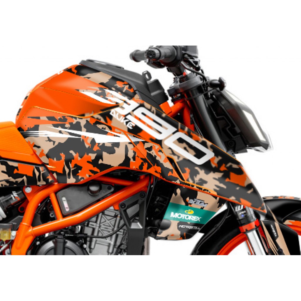 KTM DUKE 125 -250 - 390 / 2024 - 2025 GRAPHIC SET - DECAL KIT 