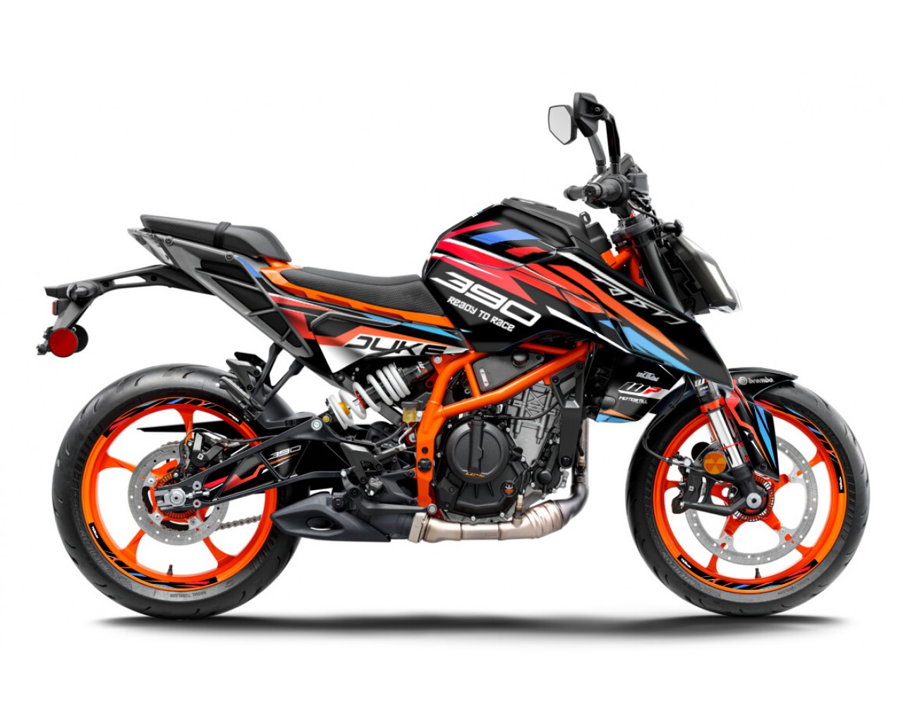 KTM DUKE 125 -250 - 390 / 2024 - 2025 GRAPHIC SET - DECAL KIT 