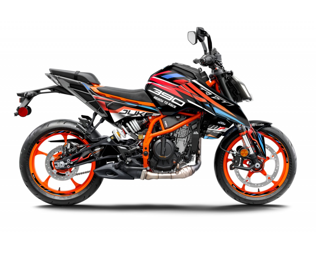 KTM DUKE 125-250-390 / 2024-2025 GRAPHIC STICKER SET - DECAL KIT 