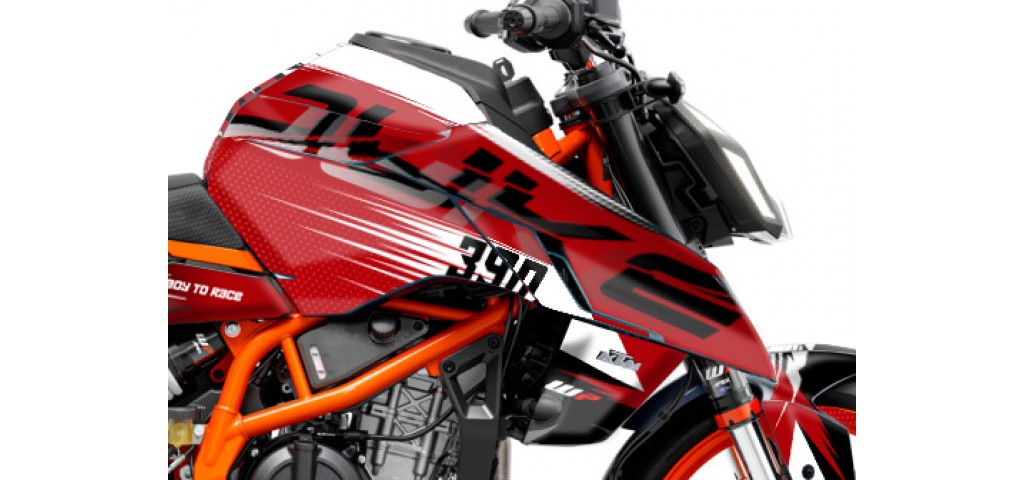 KTM DUKE 125 -250 - 390 / 2024 - 2025 GRAPHIC SET - DECAL KIT 