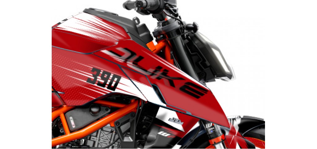 KTM DUKE 125 -250 - 390 / 2024 - 2025 GRAPHIC SET - DECAL KIT 