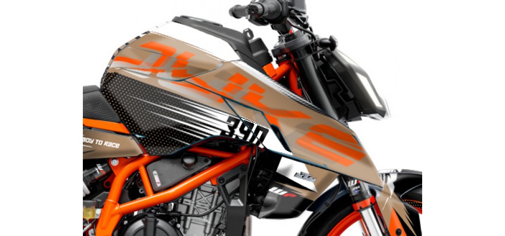 KTM DUKE 125 -250 - 390 / 2024 - 2025 GRAPHIC SET - DECAL KIT 