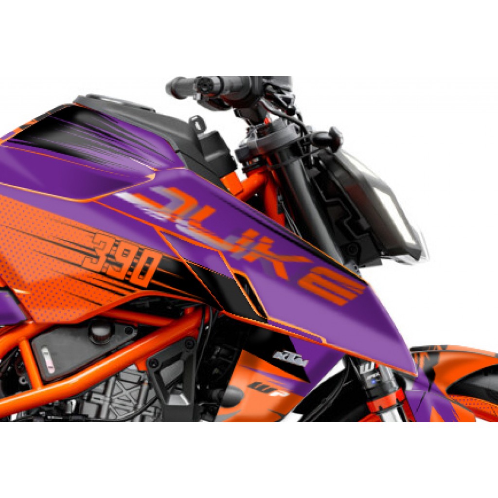 KTM DUKE 125 -250 - 390 / 2024 - 2025 GRAPHIC SET - DECAL KIT 