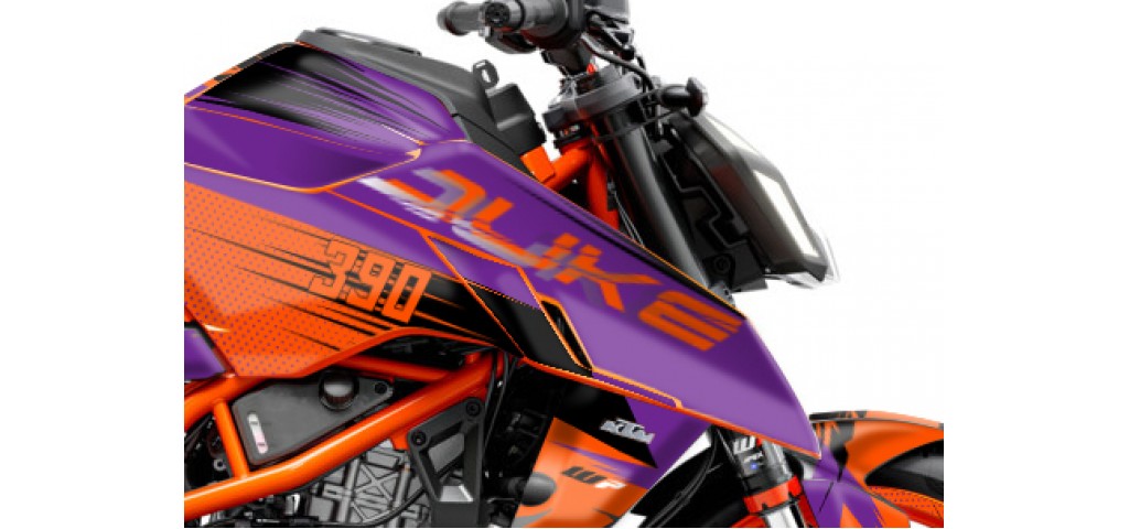 KTM DUKE 125 -250 - 390 / 2024 - 2025 GRAPHIC SET - DECAL KIT 