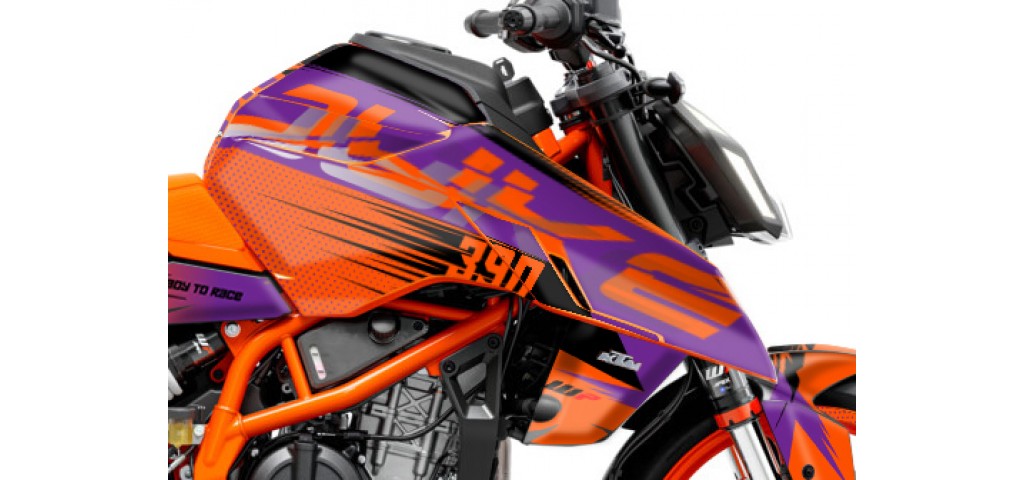 KTM DUKE 125 -250 - 390 / 2024 - 2025 GRAPHIC SET - DECAL KIT 