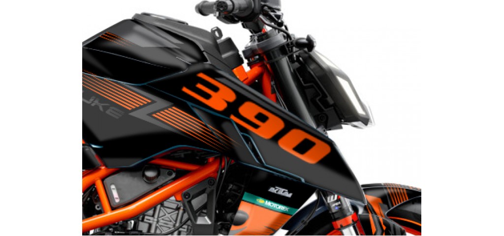 KTM DUKE 125 -250 - 390 / 2024 - 2025 GRAPHIC SET - DECAL KIT 