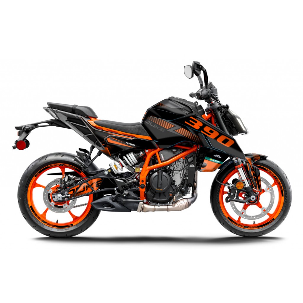 KTM DUKE 125 -250 - 390 / 2024 - 2025 GRAPHIC SET - DECAL KIT 