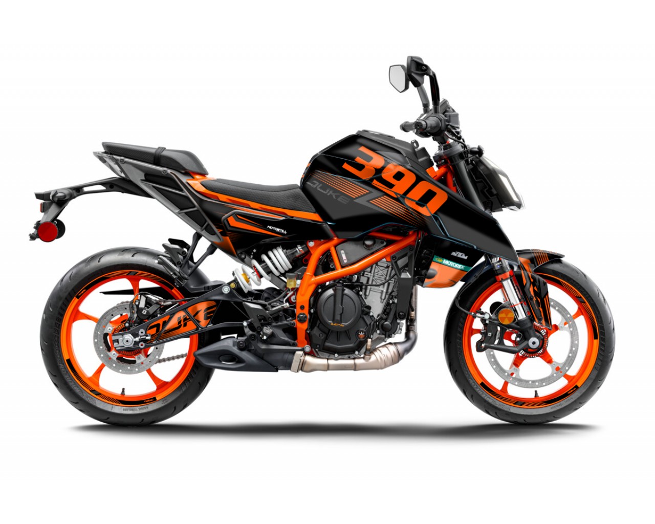 KTM DUKE 125-250-390 / 2024-2025 GRAPHIC STICKER SET - DECAL KIT 