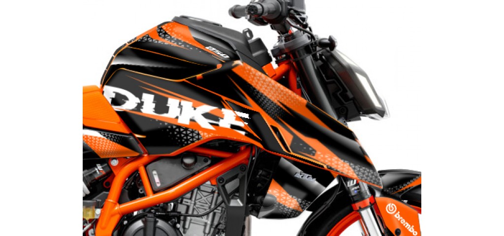 KTM DUKE 125 -250 - 390 / 2024 - 2025 GRAPHIC SET - DECAL KIT 