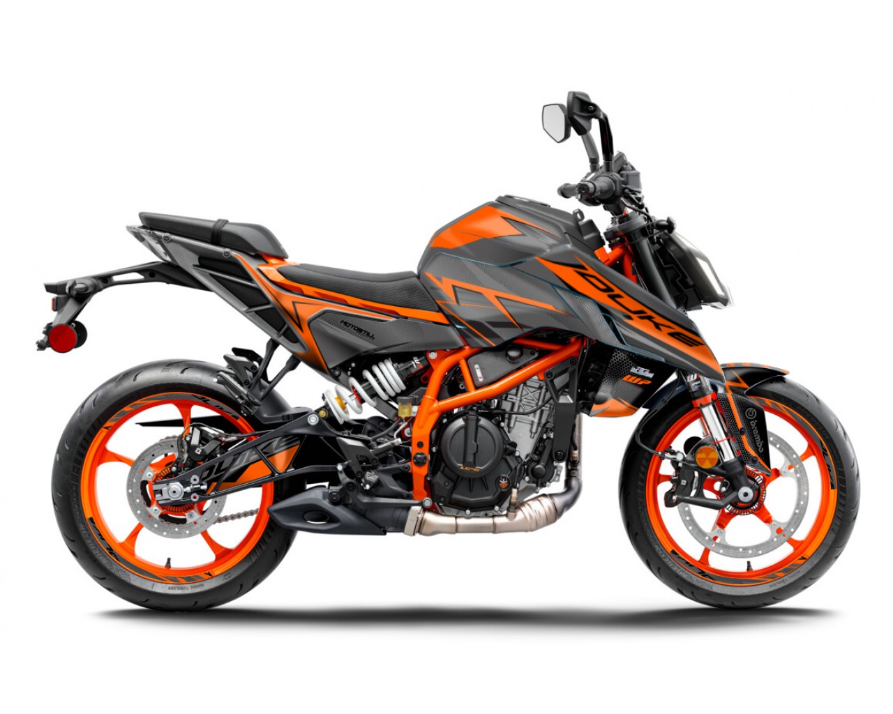 KTM DUKE 125 -250 - 390 / 2024 - 2025 GRAPHIC SET - DECAL KIT 