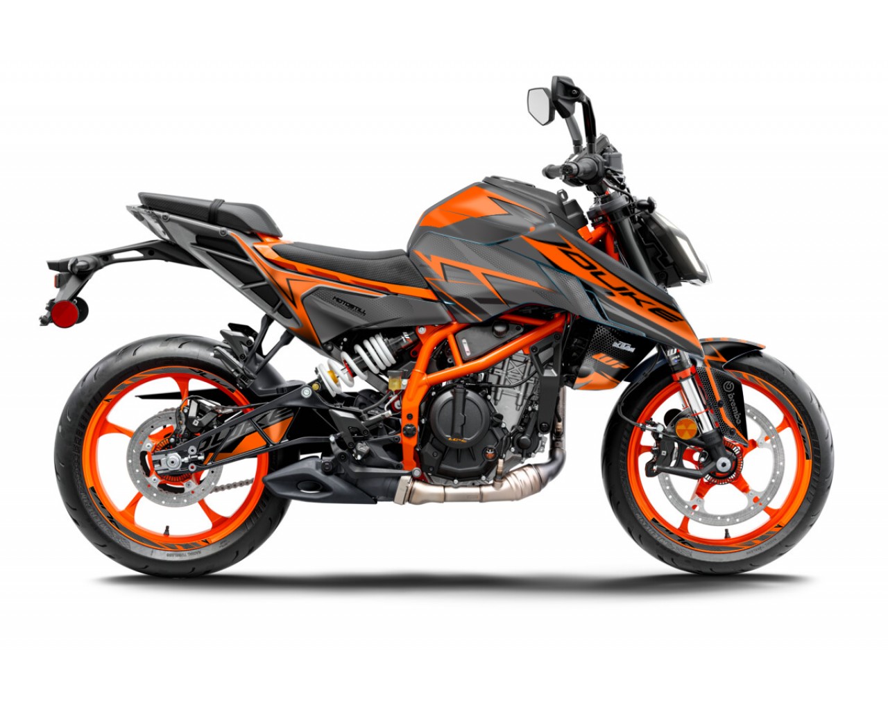 KTM DUKE 125 -250 - 390 / 2024 - 2025 GRAPHIC SET - DECAL KIT 