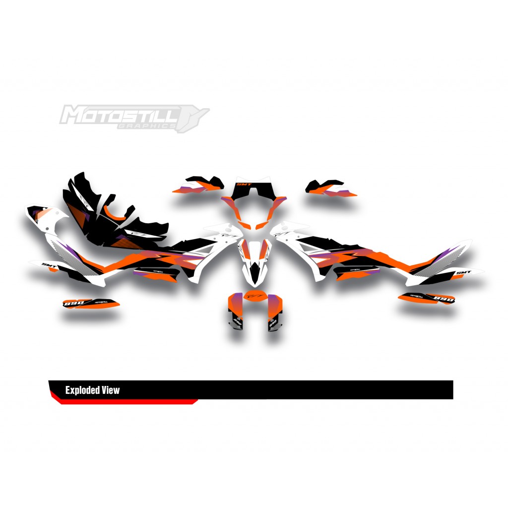 KTM 890 SMT 2023-2024 GRAPHIC STICKER SET / DECAL KIT