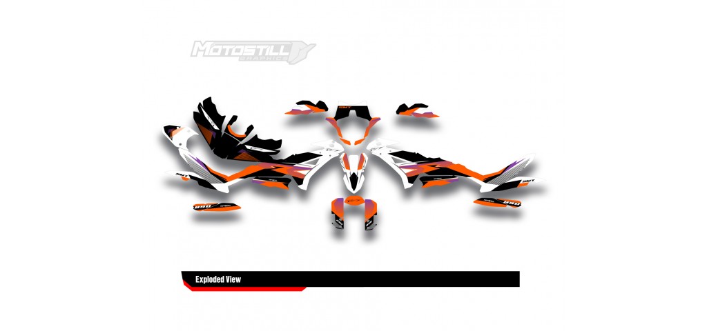 KTM 890 SMT 2023-2024 GRAPHIC STICKER SET / DECAL KIT