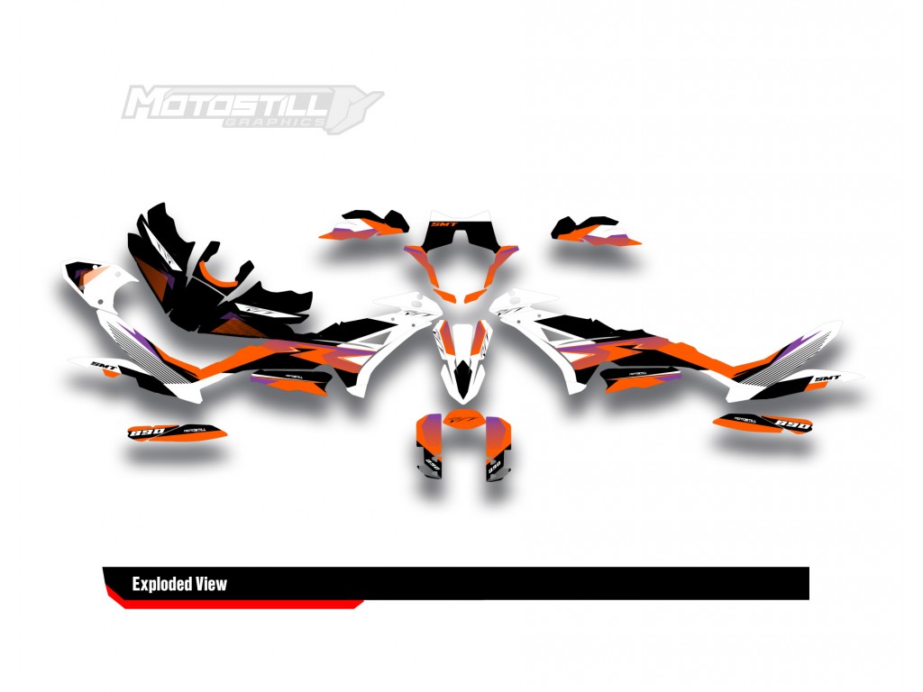 KTM 890 SMT 2023-2024 GRAPHIC STICKER SET / DECAL KIT