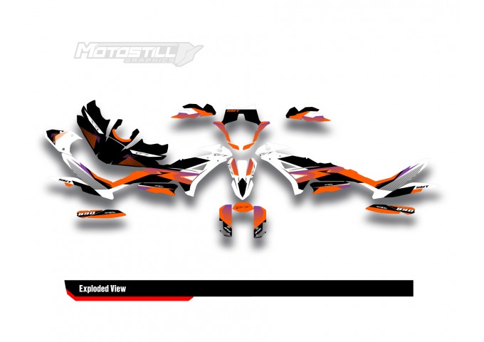 KTM 890 SMT 2023-2024 GRAPHIC STICKER SET / DECAL KIT