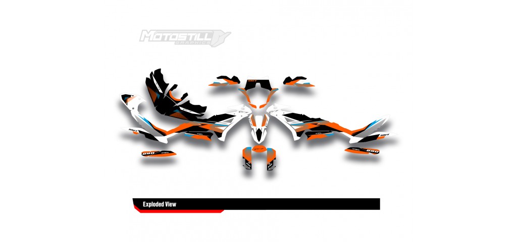 KTM 890 SMT 2023-2024 GRAPHIC STICKER SET / DECAL KIT