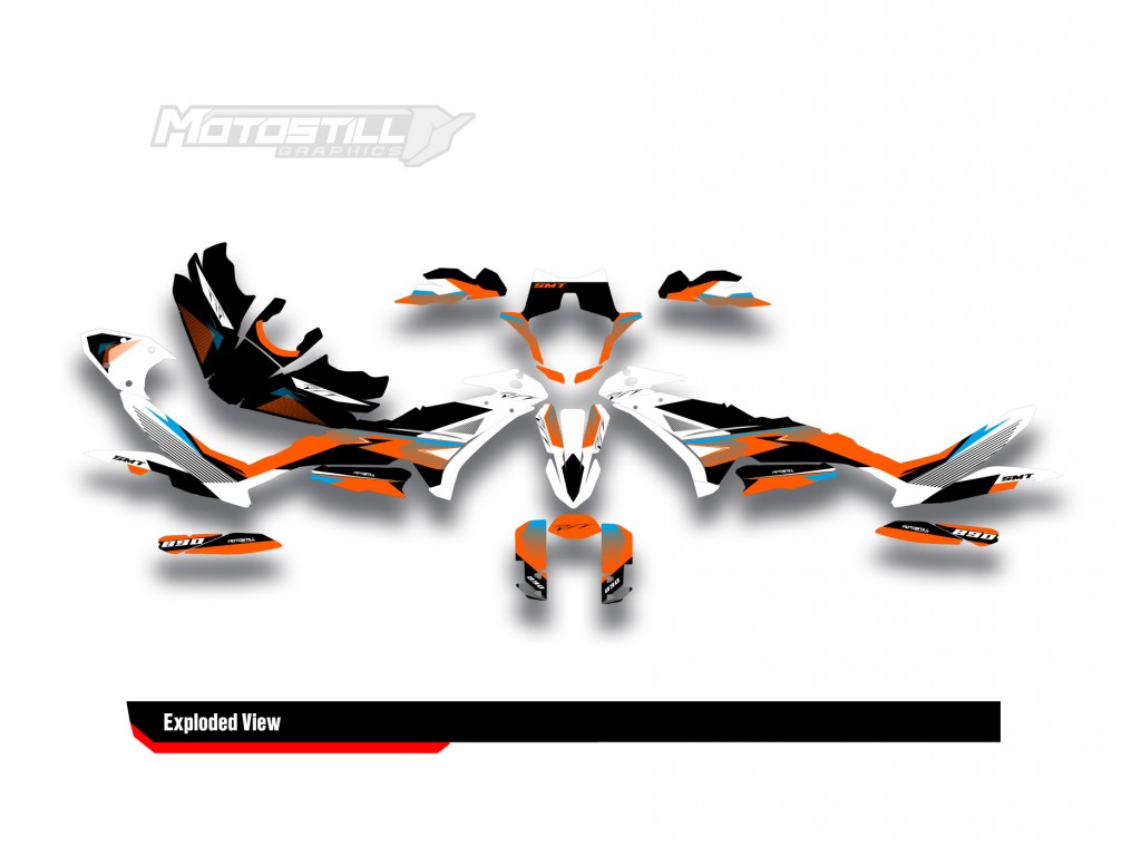 KTM 890 SMT 2023-2024 GRAPHIC STICKER SET / DECAL KIT